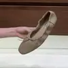 Primer Encuentro Jifa Frances Escote Bajo Suela Suave Para Viajar Versátil Estilo Coreano Mary Janes Temperamento Lazo Estilo Hada Zapatos Planos de Ballet