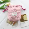Nueva Bolsa de Almacenamiento Simple de Algodón Acolchado, Bolsa Portátil con Cordón, Bolsa de Almacenamiento para Cámara Anti-Caídas y Anti-Rayaduras, Bolsa Pequeña para Artículos de Tocador