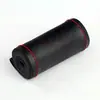 Cubierta de volante para coche cosida a mano para otoño e invierno, cubierta de manija cosida a mano, cubierta de manija universal para las cuatro estaciones, cubierta de cuero antideslizante [microfibra