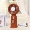2025 Nuevo Modelo Ventilador de Mano Mini Turbina Recargable por USB Ventilador Capibara Viento Fuerte Tres Velocidades Dibujos Animados