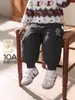 Calça Jerry para Bebês Meninos 2026 Inverno Novo Jogger Pequeno para Bebê com Veludo Quente Calça de Algodão Infantil