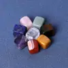 Suministrado directamente del fabricante a Amazon: Cuentas Sueltas de Cristal Crudo, Accesorios de Piedras Sueltas Cuadradas de Fondo Plano para DIY, Joyería Lisa de Forma Cuadrada