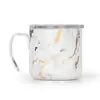 Taza de café de acero inoxidable nueva transfronteriza estilo ins de doble capa con asa taza acompañante de café taza de acero inoxidable personalización