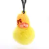 Llavero de Muñeca Durmiente Linda de Imitación de Piel de Conejo Rex Hecha por el Fabricante Colgante de Bola de Pelo para Bolso de Bebé Niña Durmiente Linda Regalo
