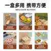 Recipientes descartáveis para alimentos, papel kraft, retangulares, para viagem, fast food, piquenique, lancheiras, ecológico, caixas de frutas