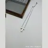 Collar Ovalado de Frijol Transfronterizo para Mujer, Gama Alta, Lujo Accesible, Diseño de Nicho, Cadena para Clavícula Estilo Frío Ins, Estilo Europeo y Americano Simple