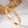 Pulseira Zircônia Clássica com Padrão Vazado, Pulseira Simples de Luxo Leve Retro Europeia e Americana com Letras, Design Geométrico Vintage Mais Vendido