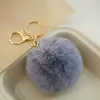 Colgante de bola de pelo de imitación de conejo rex de 8 cm, llavero de bola de pelo, colgante para ropa, equipaje, coche, accesorios de joyería DIY