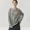 Suéter de Cachemira de Terciopelo Floral Tejido a Crochet Hecho a Mano 2026 Nuevo Estilo Otoño e Invierno Cuello Redondo Pulóver Suéter de Punto Suelto Suave para Mujer