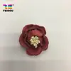 Acessórios de cabelo flor de couro estilo coreano DIY bolsa de tecido tridimensional flor Flor peça de flor flor couro sintético de microfibra