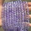 Contas de Vidro Cristal Explosão Fantasma Roxo Claro Amethysto Lavanda Vidro Contas Soltas Joias de Miçangas DIY Atacado