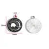 Accesorios para Joyería de Aleación con Goteo de Aceite DIY Colgantes de Mariposa Oscura Murciélago Pendientes Pendientes Pulsera Colgante W508