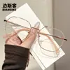 M90203 gafas lisas estilo ins nuevas, versátiles y a la moda, montura metálica artística, protección contra luz azul de moda, se pueden equipar con lentes de prescripción