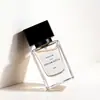 Botella de Perfume Transparente Rectangular 30ml 50ml 100ml Botella de Relleno de Perfume a Presión con Tapa de Clic Botella con Atomizador de Vidrio