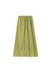 Falda de cintura elástica EVERTRUE Tencel para mujer, verano, nueva versión coreana de falda larga suelta de cáñamo 38270