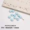 50 Cuentas de Color Sólido 1-22 Colores 8mm Empaque Acrílico Cuentas Sueltas Joyería DIY Hecho a Mano Collar Pulsera con Cuentas Cuentas
