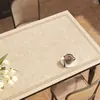 Jogos Americanos Personalizados Estilo Meio do Século, Toalhas de Mesa Sem Lavagem, Proteção de Couro de Luxo Leve Anti-Escaldamento para Tampo de Mesa de Centro