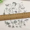 30 Estilos Mistos de Pingentes de Prata de Xizang, Pulseiras, Colares, Charms de Avião de Ferro Prateado Antigo em Liga, Acessórios para Joias DIY Feitos à Mão