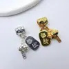 Chapado en Oro Conservación del Color Atrae Riqueza Espaciador de Cuentas Colgante DIY Joyería de Cuentas Hecha a Mano Pulsera Collar Accesorios Venta al por Mayor
