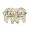 Mono de otoño para bebé de 0 a 2 años, nuevo, beige, oso, moda coreana, ropa Harbin para bebés y niñas, traje de escalada