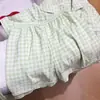Pijama Fofo de Verão Novo Estilo Japonês para Mulheres, Shorts de Manga Curta, Roupa de Casa para Estudantes, Conjunto de Peça Externa com Urso Autodepreciativo em Xadrez