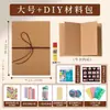 Álbum de Memórias Dobrável Estilo Sanfona DIY Vintage Em Branco Empilhável Grande Álbum de Fotos de Viagem Livro de Registro Cartão Preto Feito à Mão