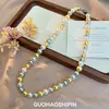 Collar de Perlas Shijia Zhengyuan para Mujer, Lujo Ligero, Alta Calidad, Cadena para Clavícula con Temperamento, el Más Fácil de Combinar, Collar Casual, Diseño de Nicho