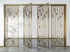 Pantalla Divisoria de Acero Inoxidable Hecha a Medida Venta Departamento de Ventas Lujo Ligero Malla Decorativa de Metal Nuevo Estilo Chino Hotel Villa Sala de Estar Xuan