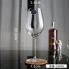 Copo de Vinho Tinto Luminarc Night Music com Listras Verticais Taça de Vinho Elegante Vidraria de Luxo Leve Borda Cortada a Frio