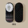 Meias de barco de lã de cordeiro grossa transfronteiriças, meias de chão tricotadas em estilo étnico, multicoloridas, em estoque para o inverno