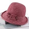 Moda de Primavera y Otoño Sombrero de Mujer Enrollable Color Sólido Sombrero para el Sol Sombrero de Copa Sombrero de Cuenca Parasol Sombrero de Copa Pequeño Sombrero de Tela Plegable