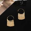 Advanced Sense Metal Tassel Ear Hook Brincos Summer Light Luxury Niche Design Celebridade Brincos Elegantes Factory Outlet