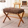 Banquinho Pequeno Doméstico de Madeira Maciça, Banquinho Dobrável, Apoio para os Pés de Sofá, Banco Dobrável Simples, Sala de Estar Exterior Banquinho Dobrável Portátil, Minimalista