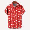 Camisa Casual de Playa Hawaiana de Manga Corta con Solapa Elástica en Cuatro Direcciones para Hombre, Primavera Nueva, Comercio Exterior, Estampado Digital