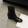 Botines de Moda Estilo Británico con Cuña de 7 cm 2026 Otoño/Invierno Nuevos Punta Redonda Planos Slip-on Que Aumentan la Altura Adelgazantes