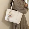 Bolsa Tote Color Block Embossada Tendência para Mulheres, Grande Capacidade, Novo Modelo 2026, Versátil, Simples, Bolsa de Ombro/Axila Fashion