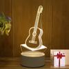 Presente Criativo Luz Noturna 3D para Atividades de Feriado Infantil, Luz Noturna Pequena USB de Natal com Logo Impresso em LED