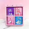 Cuaderno de espiral con tapa dura Sanrio Kuromi Cinnamoroll My Melody Páginas de colores Girly de alto valor Cuaderno de diario rayado