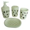 Juego de baño caliente de 4 piezas, juego de baño de plástico de 4 piezas juego de baño estampado de 4 piezas juego de baño de 4 piezas