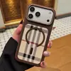 Capa Magnética de Celular com Grade Compatível com iPhone 18 Pro Max Alta Qualidade Ímã Forte Botões de Metal Capa para Celular 18