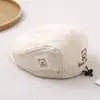 Boina infantil, novo boné de sol de verão, boné infantil moderno para atividades ao ar livre com logo de urso, transfronteiriço