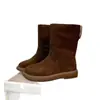 Botas de Neve Femininas 2026 Inverno Plus Veludo Espessado Sapatos de Algodão Celebridade da Internet Fivela Traseira Sola Plana Botas Curtas Botas de Cano Médio Botas Bidirecionais