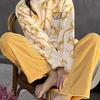 Pijamas Más Vendidos Transfronterizos para Mujer, Otoño e Invierno, Forro Polar Cálido y Dulce, Conjunto de Ropa para el Hogar de Coral Fleece que se Puede Usar Afuera