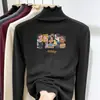 Camisa Base De Rong Infantil 2025 Nova Outono e Inverno Top Estiloso com Babados para Crianças Maiores Primavera e Outono Manga Longa