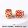 Cuentas Redondas Cloisonné Materiales para Manualidades Cuentas de Filigrana Esmaltadas Quemadas Cuentas Sueltas Cuentas Espaciadoras para Pulseras Accesorios de Gota de Aceite