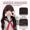 Peluca de Doble Cola de Caballo Shaoluo para Mujer Cabello Largo Lindo Chica Dulce Lolita Japonés Cabello Largo Rizado JK Simulación Juego Completo de Cabeza