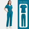 Ropa para Lavar a Mano Bordada Traje Dividido Ropa Quirúrgica para Dentista Oral Ropa de Trabajo para Clínica Secado Rápido Ropa para Enfermeras Venta al por Mayor