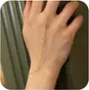 Cadena de Dedo con Circonita Incrustada Infinito Transfronteriza Pulsera de Doble Capa Entrelazada con Perlas Venta al por Mayor