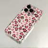 Corazón Rosa Aplicable a Funda para Teléfono Apple 16/15/14/17promax iPhone12/11 Funda Transparente Espacial