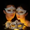 Máscara de Mascarada Media Cara Máscara de Carnaval para Pareja Máscara de Mascarada Veneciana Set de Pareja para Hombres y Mujeres